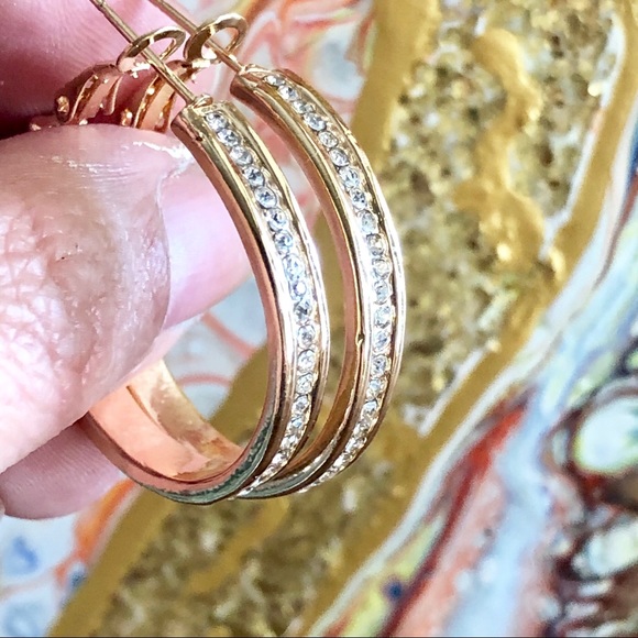 3 for $20 Gold Hoop Stud Earrings Fashion - Picture 2 of 2